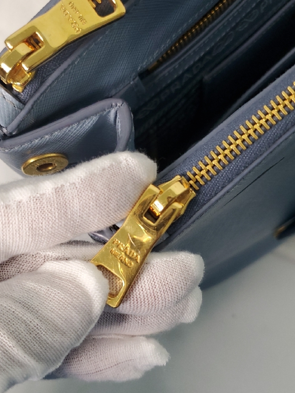 Prada Saffiano Lux Medium Double Zip Tote - Picture 11 of 15